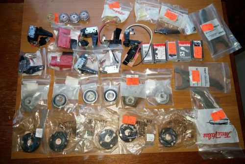 Lot of 37 piece misc. makita switches,bearings,triggers varius replacement parts for sale