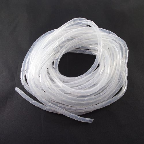 15M/Roll SWB-6 6mm Outer Diameter Spiral Wrapping Band PE Material Protect Pipe