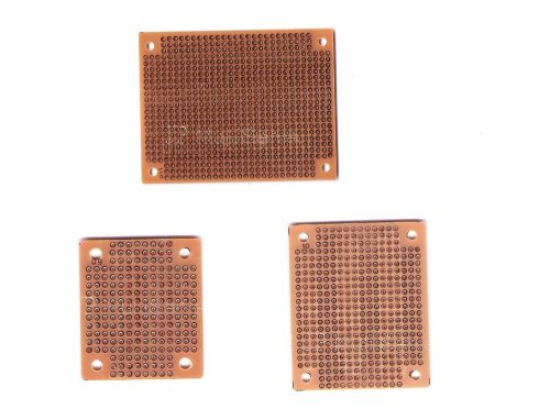 Assortment of 3 Sizes Prototyping PerfBoards Solder Pad PCB