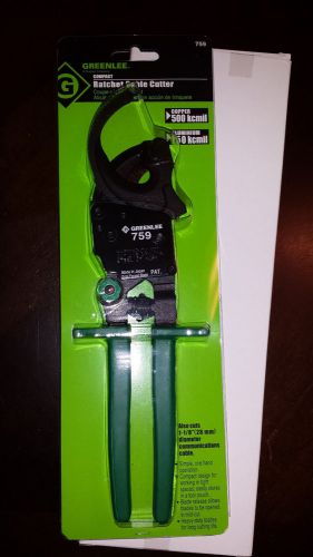 Greenlee 759 ratchet cable cutter - brand new in box for sale