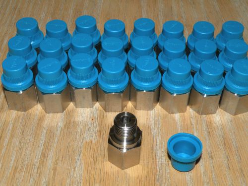 Box of  25 New SWAGELOK STAINLESS SS-4-A-4RS  1/4&#034;MNPT 1/4&#034;FNPT Adapters