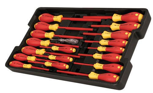 Wiha 19 Piece Insulated Screwdriver Set In Molded Tray/32095