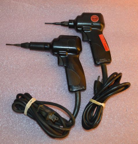 Lot 2 VINTAGE WIRE WRAP Handgun Tool model 27300AA0 Double Insulated