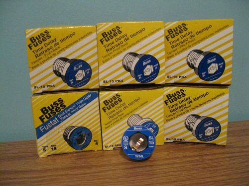 Buss SL-15 &amp; S-15 Time Delay 15Amp  Fuses