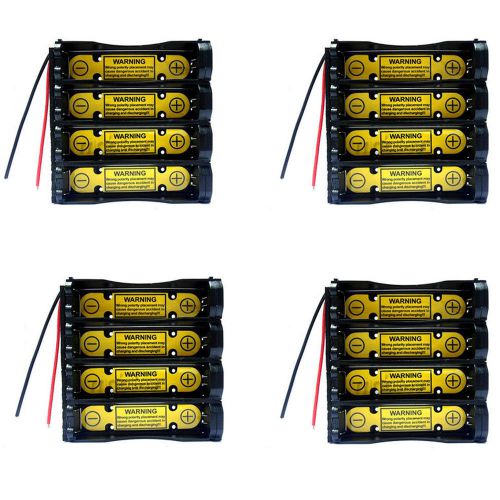 4 pcs 1S4P 18650 3.7V Holder Case Battery Li-Ion PCM Protection Circuit Module M