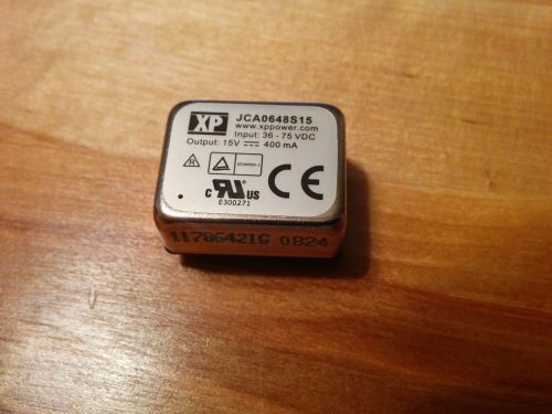 XP POWER  JCA0648S15  DC-DC CONV, ISO POL, 1 O/P, 6W, 400mA, 15V