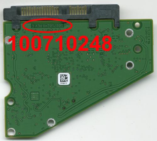 PCB BOARD for Seagate ST3000DM003 1F216N-568 CC54 100710248 REV C +FW
