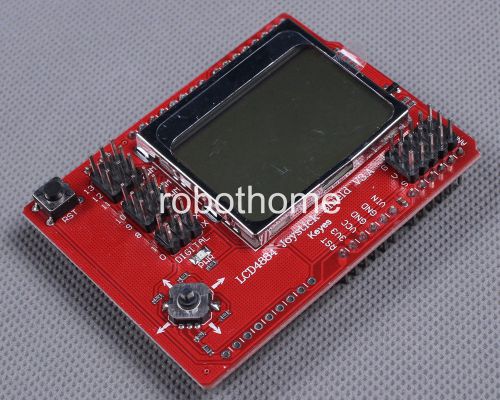 LCD4884 LCD Joystick Shield v2.0 LCD4884 Expansion Board for Arduino Brand New