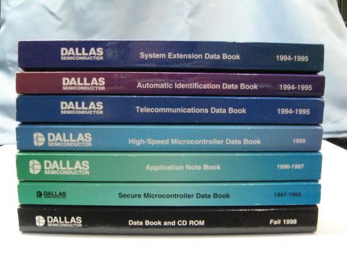 Dallas Semiconductor Data Book Lot of 7 CPU Memory Identification Rare