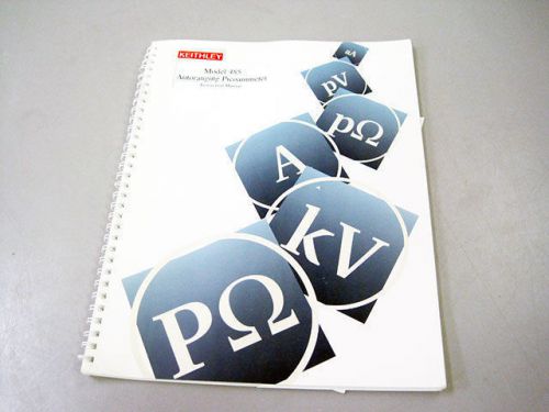 Keithley 485 autoranging picoammeter instruction manual for sale