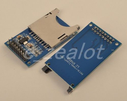 1pcs new sd card module slot socket reader for arduino arm mcu for sale
