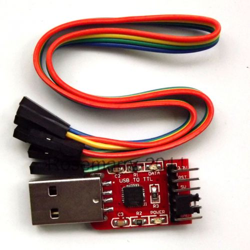 Cp2102 usb 2.0 to uart ttl 6pin module serial converter w free dupont cables for sale