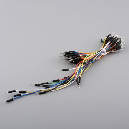 New 65pcs Male to Male Solderless Breadboard Jumper Cable Part For Arduino