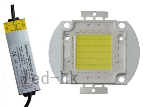 1PC 50W Warm White LED 4000LM Lamp + 50Watt Waterproof Driver 85-265V