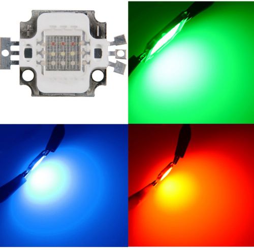 1pcs 10W 10Watt RGB ( red blue green ) High Power LED Light Lamp Panel Chip DIY