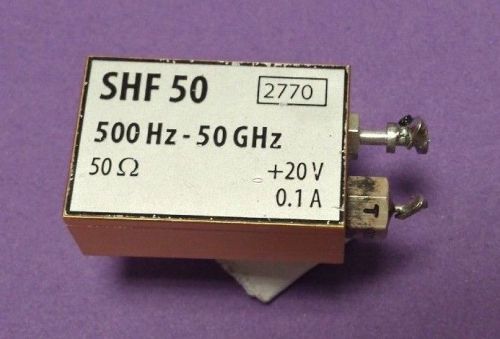 Shf broadband 50 ohm load with bias tee 500 hz to 50 ghz for sale