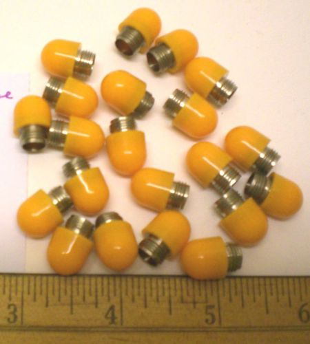 20 Mil Indicator Caps, DIALIGHT Series 101, Amber for Midget Flange Made in USA