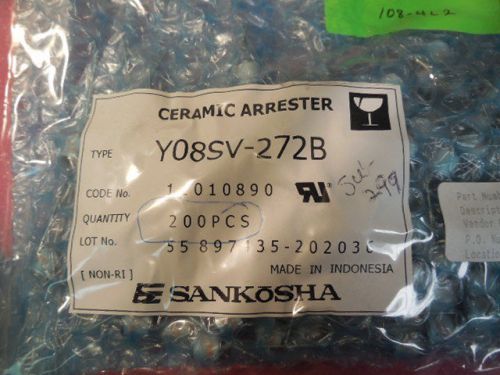 200 PCS SANKOSHA Y08SV-272B 2.7KV SURGE ARRESTOR 10KA