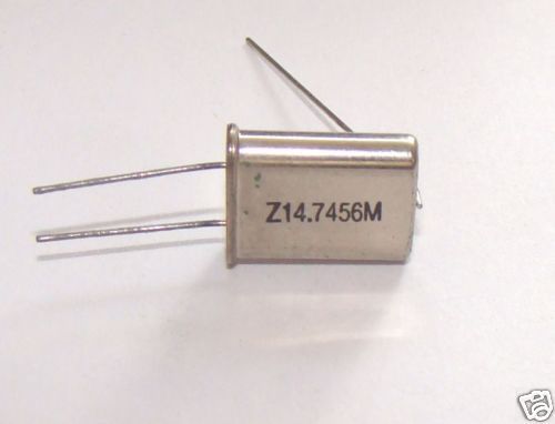2 pcs 14.7456 MHz Crystals. HC-49.  7C