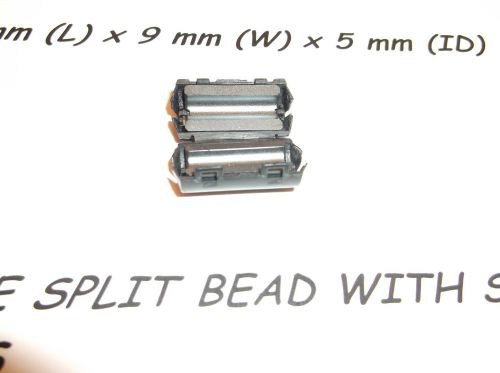 Snap-on ferrite beads 17 mm x 9 mm x 5  mm ,new in lots of 4~ best deal around ! for sale