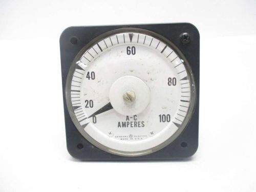 General electric ge ab40 0-100 a-c amperes meter d463124 for sale