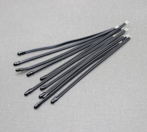 10pcs ntc thermistor 10k ohm 1% b3950 l75mm wired for sale