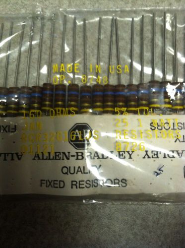 21 Allen Bradley Resistors RCR32G161JS 160 Ohms                    1WATT 5% Tol