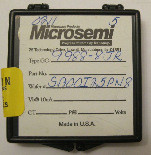 Microsemi gc9989-8jr ultra high barrier beam-lead schottky mixer diodes 5pcs for sale
