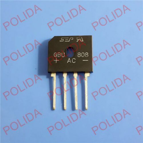 10pcs  bridge rectifier sep/liteon(lite-on) gbu-4 ( sip-4 ) gbu808 for sale