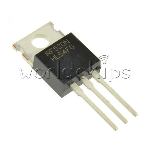 10Pcs IRF520 IRF520N TO-220 N-Channel IR Power MOSFET