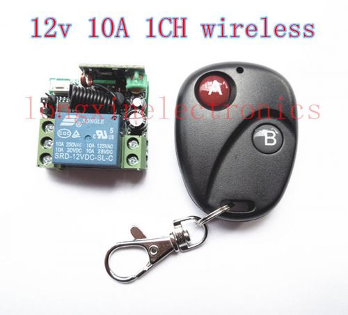 10x 12v 10a 1ch wireless rf remote control switch transmitter+ receiver for sale