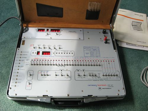 Motorola Intrac Datrac C1570A Mk2 Test Set in Case w Cables Manuals - USED