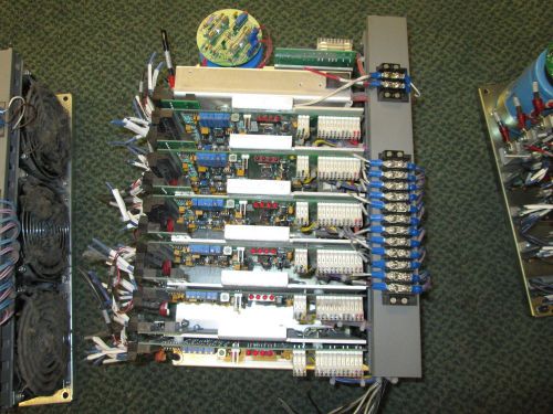 Allen-Bradley DC Servo Drive Amplifiers &amp; Chassis 1386-M6 1386-AA06 Used