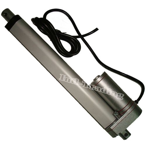 Heavy Duty Water Resistant 10&#034; Linear Actuator Stroke 220 Pound Max Lift 12V DC
