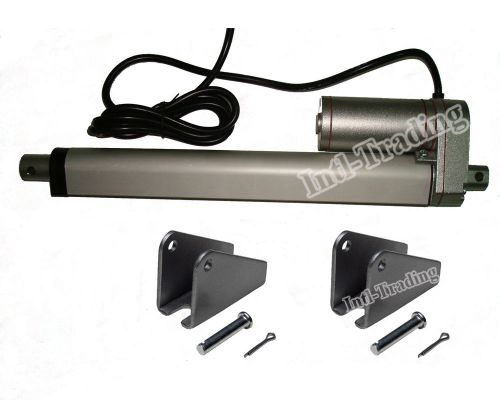 Heavy Duty 10&#034; Linear Actuator with Bracket Stroke 12 Volt DC 330 Pound Max Lift
