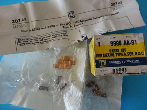 Square d parts kit for size 00,type a, ser. b &amp; c 998 aa-81 for sale