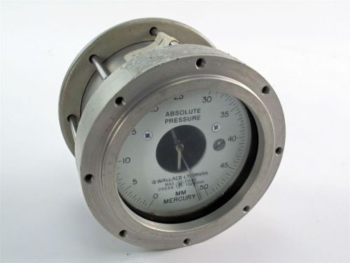 Used wallace &amp; tiernan 0 - 50 mercury mm absolute pressure gauge for sale