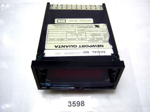 (3598) Newport Panel Meter Q 2001 S 10 Volts 120 VAC