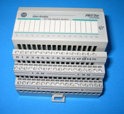 Allen-bradley 1794-ob16 output module flex i/o + 1794-tb3 base for sale