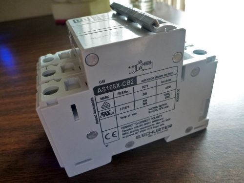 Circuit breaker schurter as168x-cb2 df160 n 16 amp w neutral for sale