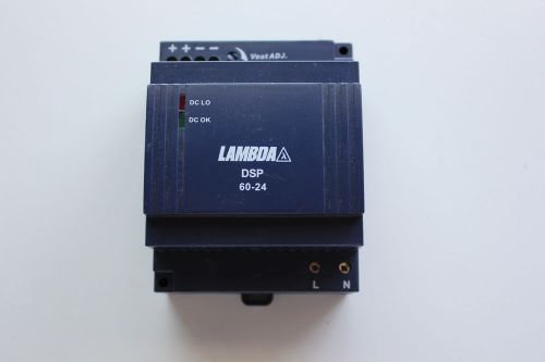 TDK LAMBDA DSP 60-24 POWER SUPPLY 24 VDC 60W DIN RAIL MOUNT j44