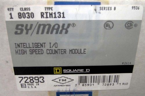 SQUARE D SYMAX 8030  RIM131 COUNTER MODULE NIB