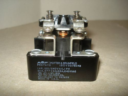 NEW Potter &amp; Brumfield Electrical Relay PRD7AY0 120V 1HP 120/240V 20A 25A