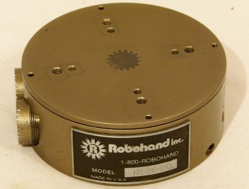 Robohand model # rr-26-180 pneumatic air rotary actuator for sale