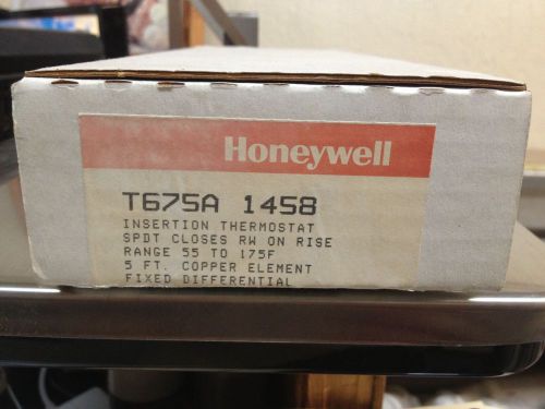 Honeywell t675a 1458 insertion thermostat for sale