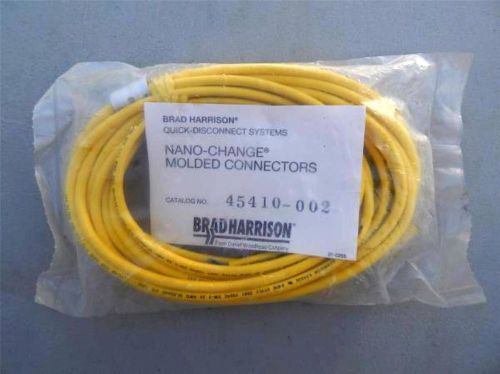 Brad harrison 45410-002 - cordset, 4 pin nano qd straight, 2m,   nib for sale