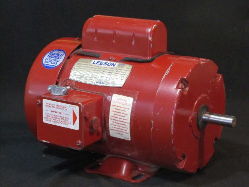 1 HP AC motor.  TEFC.  1725 RPM.  Leeson.  Made in USA.  Perfect. Guaranteed