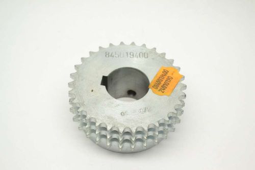 NEW ZVT 845019400 FINISHED BUSHING 3/8IN PITCH TRIPLE ROW CHAIN SPROCKET B402800