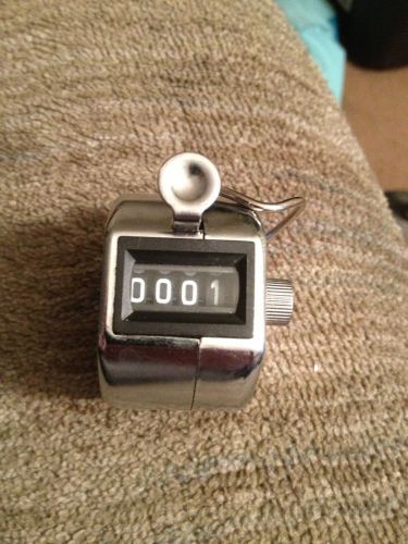 4 Digit Number Display Clicker Track Laps Baseball Race !!! Very Nice Condition.