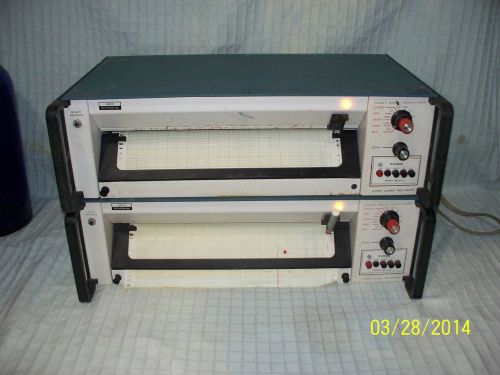 X 2  heath / schlumberger model sr-204 strip chart recorder for sale